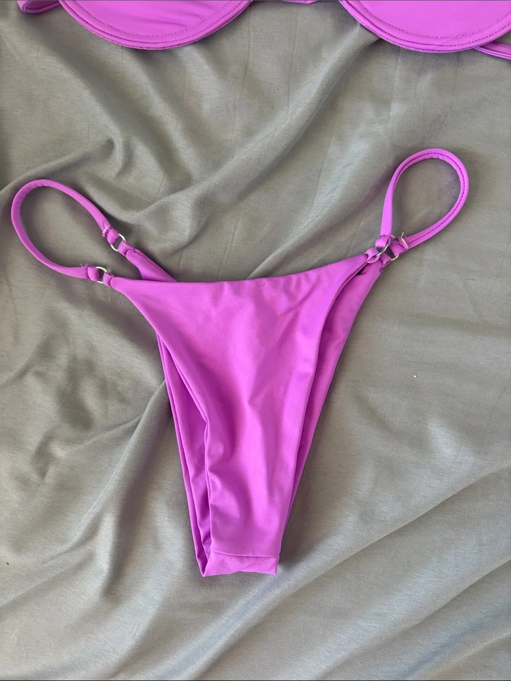 Frankie's Bikinis Passionfruit Purple Underwire Bikini Set